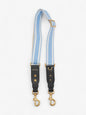 Christian Dior Adjustable Shoulder Strap With Ring Cornflower Blue / White / Gold Canvas