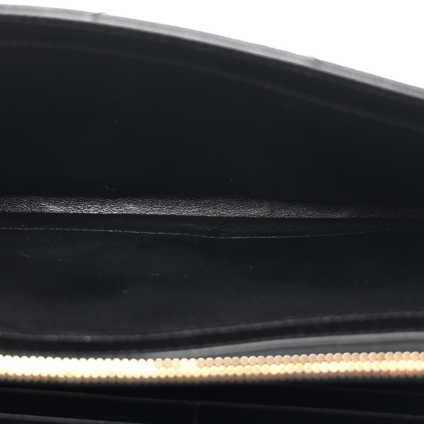 Grain De Poudre Matelasse Chevron Monogram Chain Wallet Black