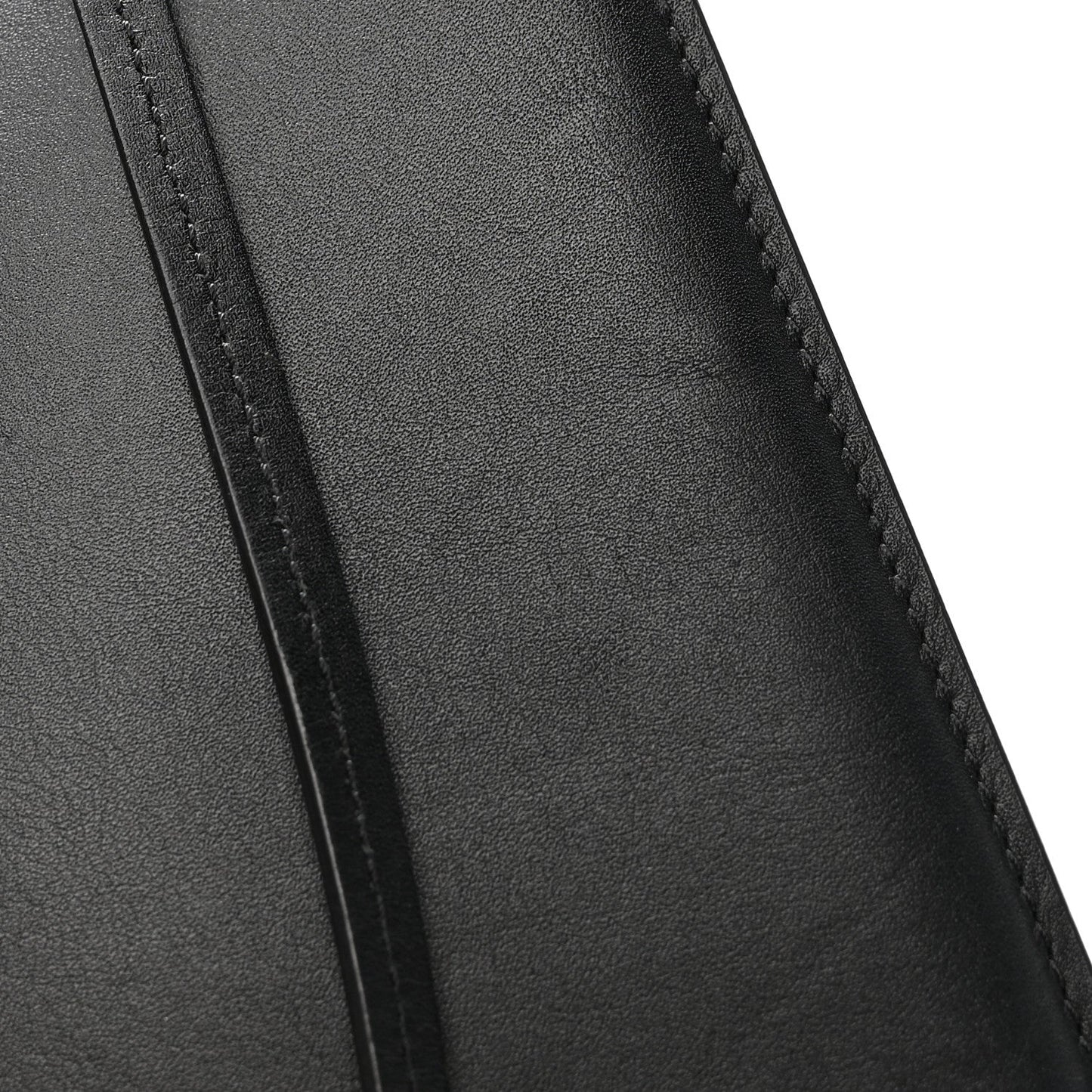 Smooth Calfskin Medium Clasp Shoulder Bag Black