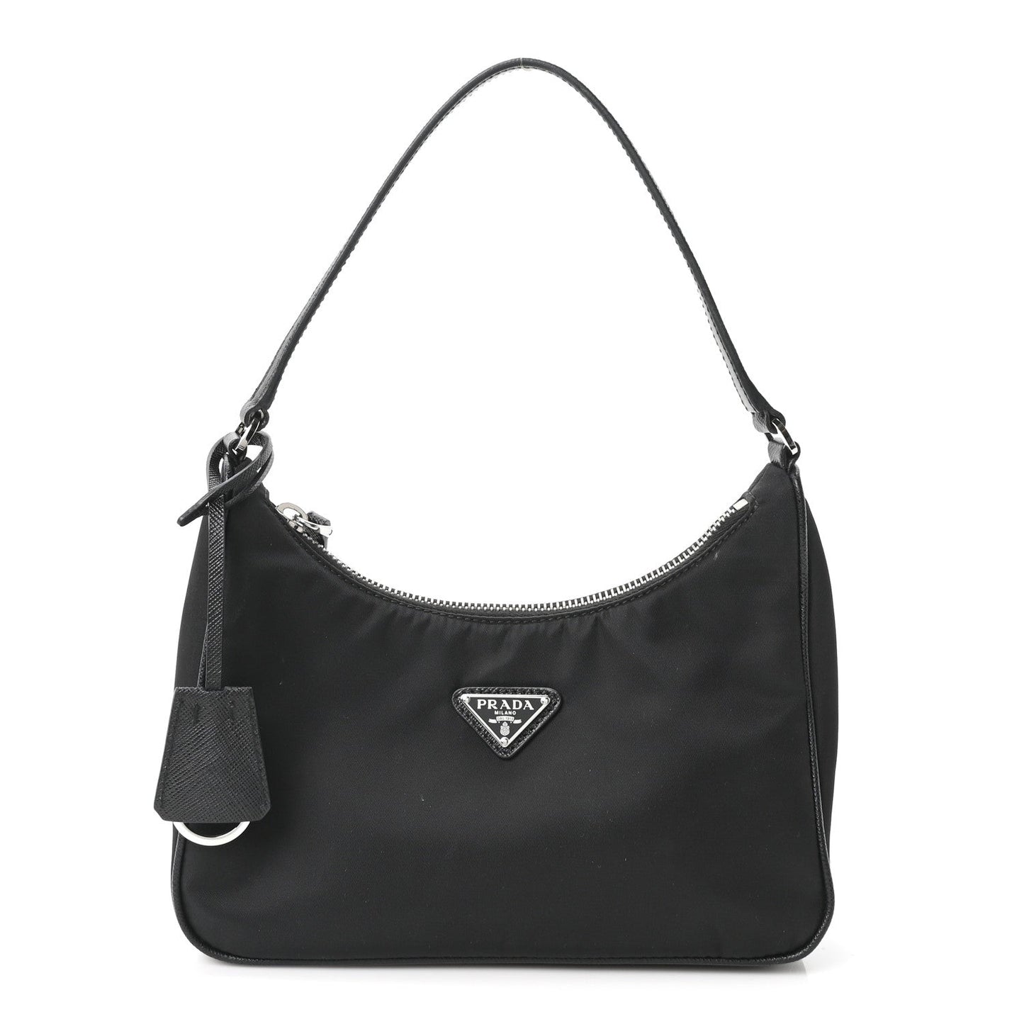 Re-Nylon Saffiano Mini Re-Edition 2005 Bag Black