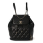 Caviar Quilted Business Affinity Backpack Black