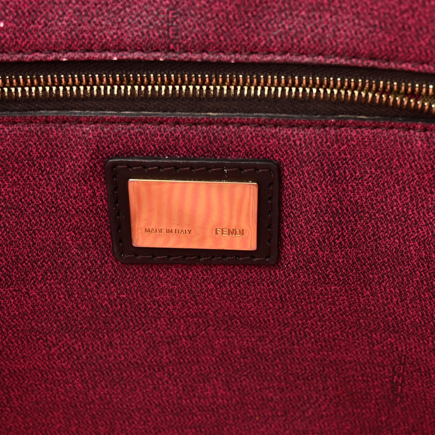 Zucca Spalmati Medium Roll Tote Tobacco Fuxia
