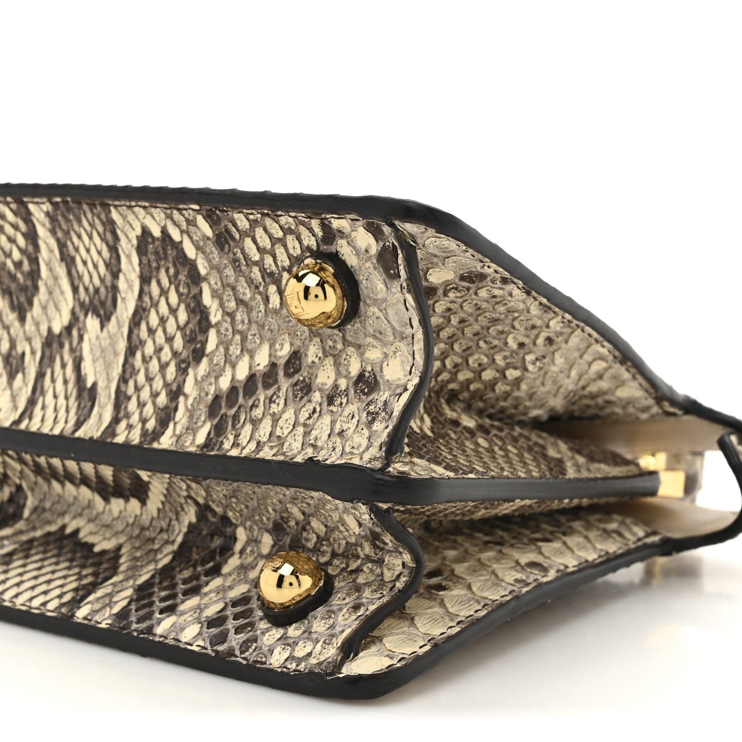 Snakeskin Shiny Nappa Petite Peekaboo I SEE U Satchel Daisy Roccia Camelia