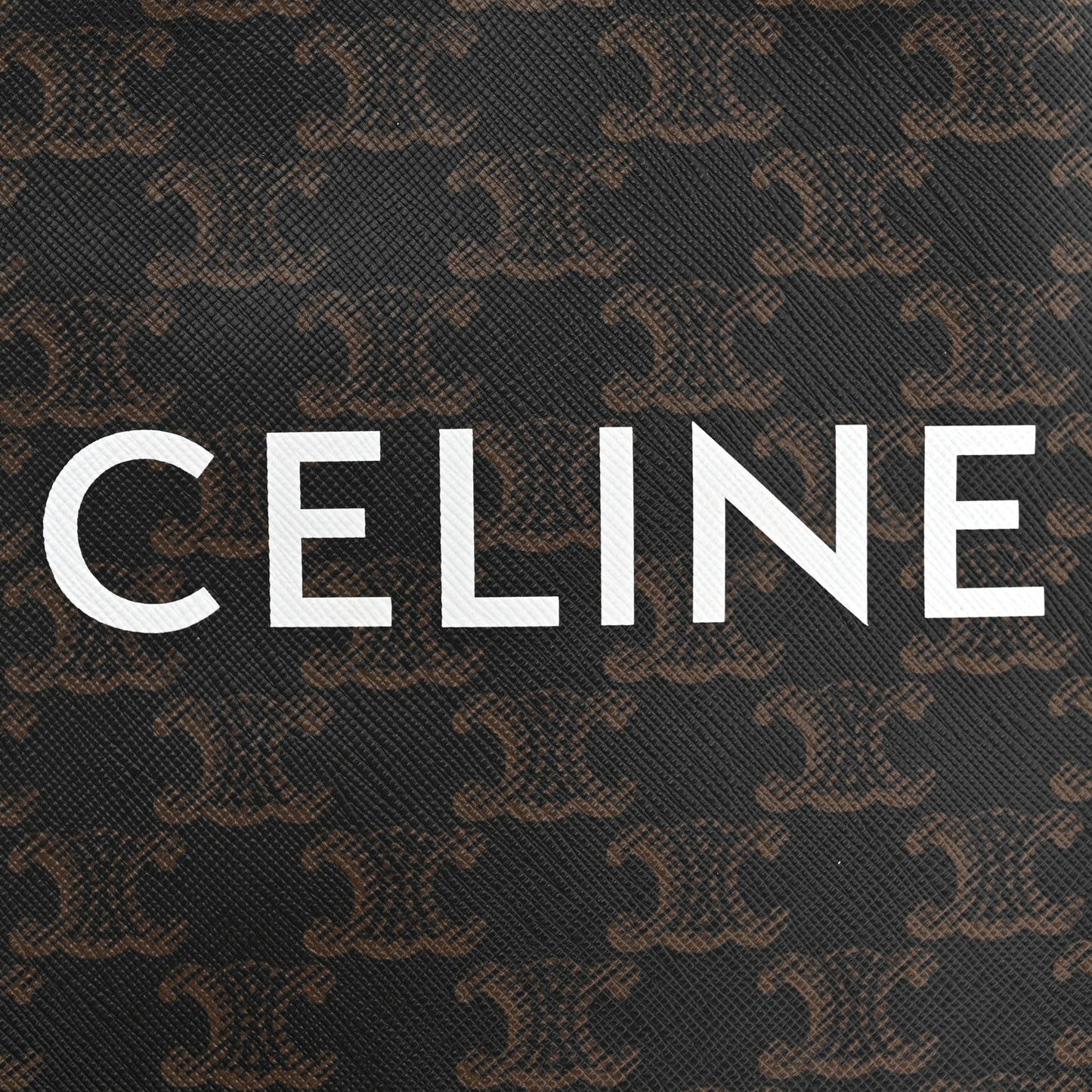 Triomphe Canvas Calfskin Mini Vertical Cabas Tan