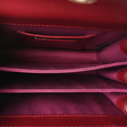 Calfskin Serpenti Forever Top Handle Red