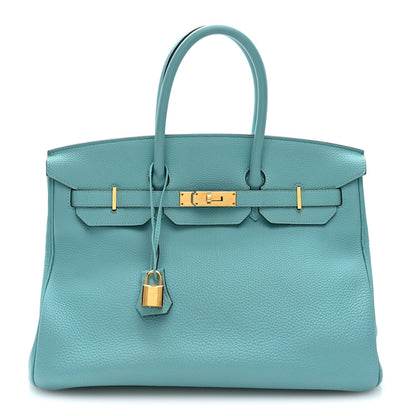 Togo BIRKIN 35 Bleu Atoll