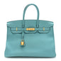 Togo BIRKIN 35 Bleu Atoll