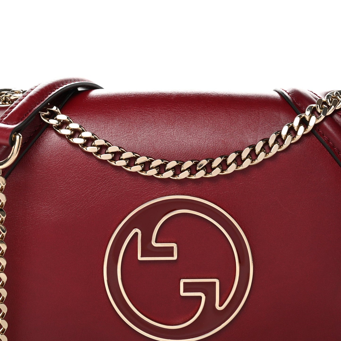 Calfskin Blondie Medium Shoulder Bag Dark Red
