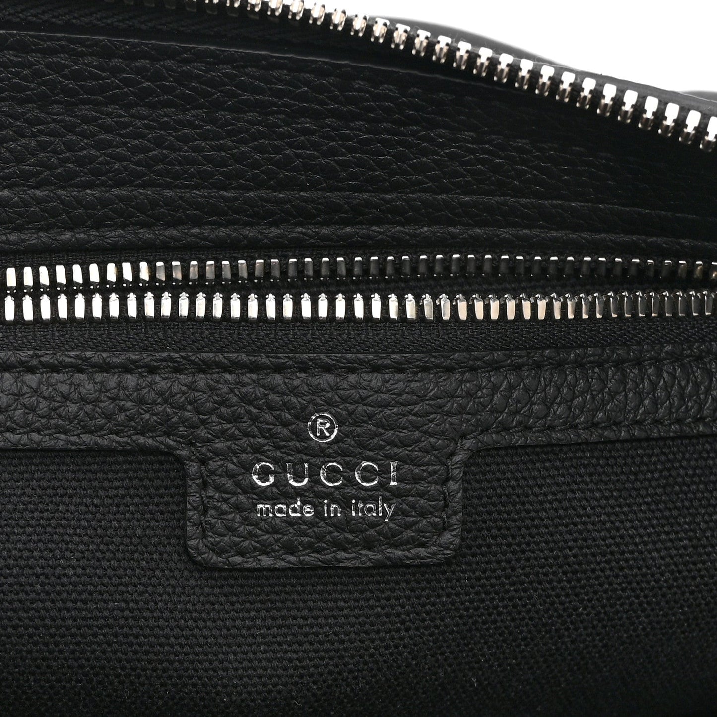 Calfskin Emblem Shoulder Bag Black