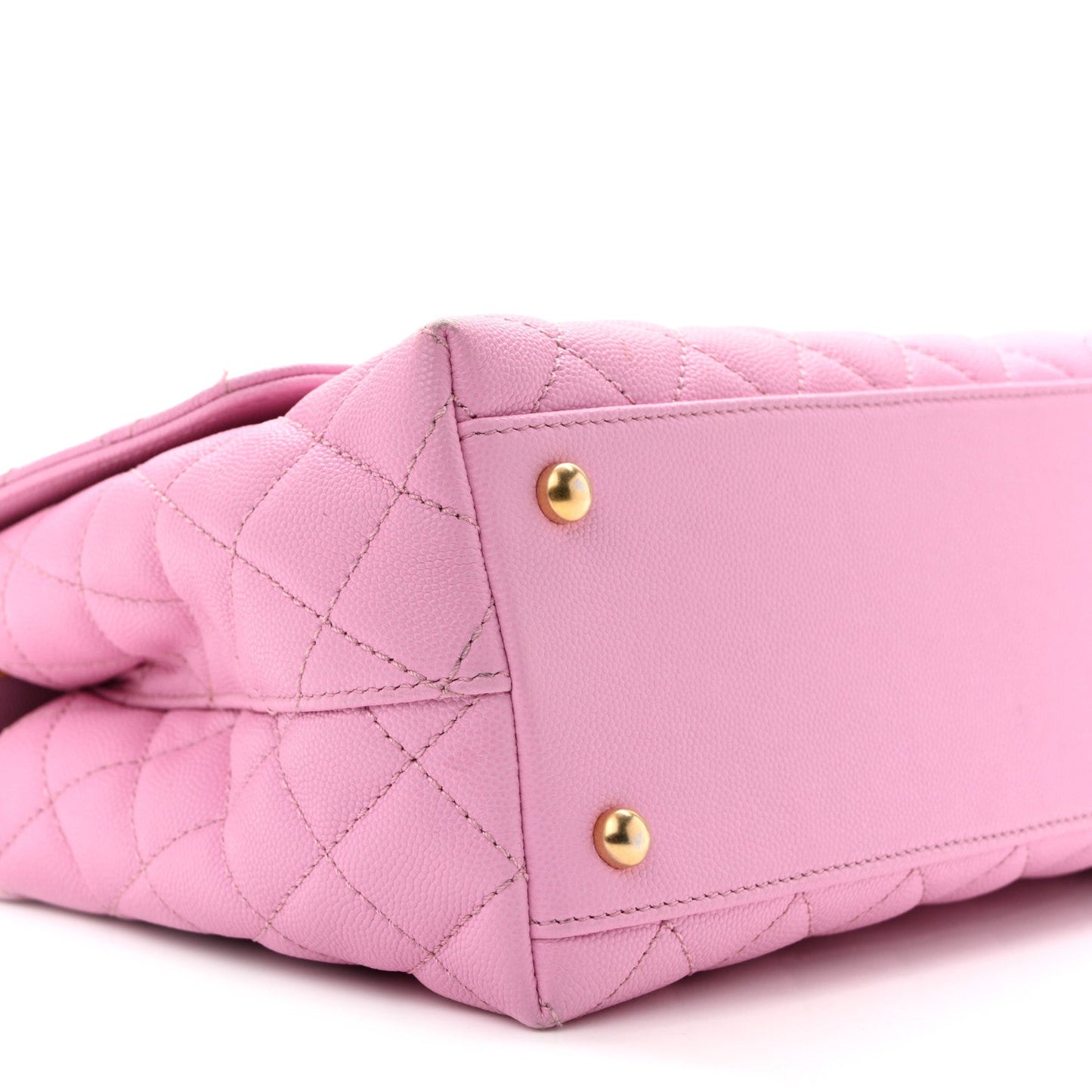 Caviar Quilted Small Coco Chain Handle Flap Lilac