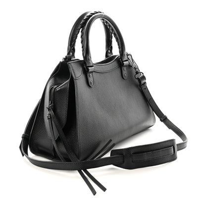 Grained Calfskin Neo Classic Black Hardware S City Black