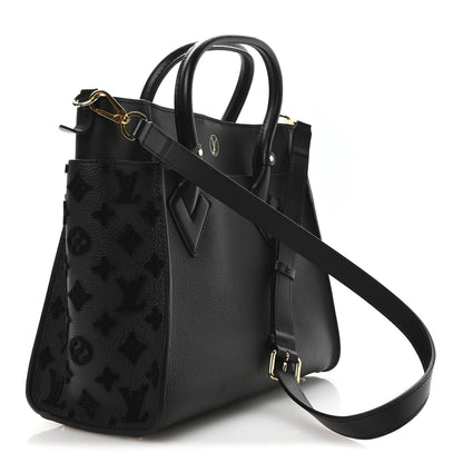 Calfskin Monogram Tufting On My Side Black