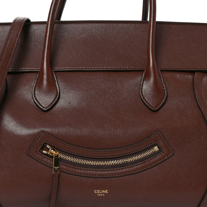 Supple Shiny Lambskin Medium Smiling New Luggage Brick
