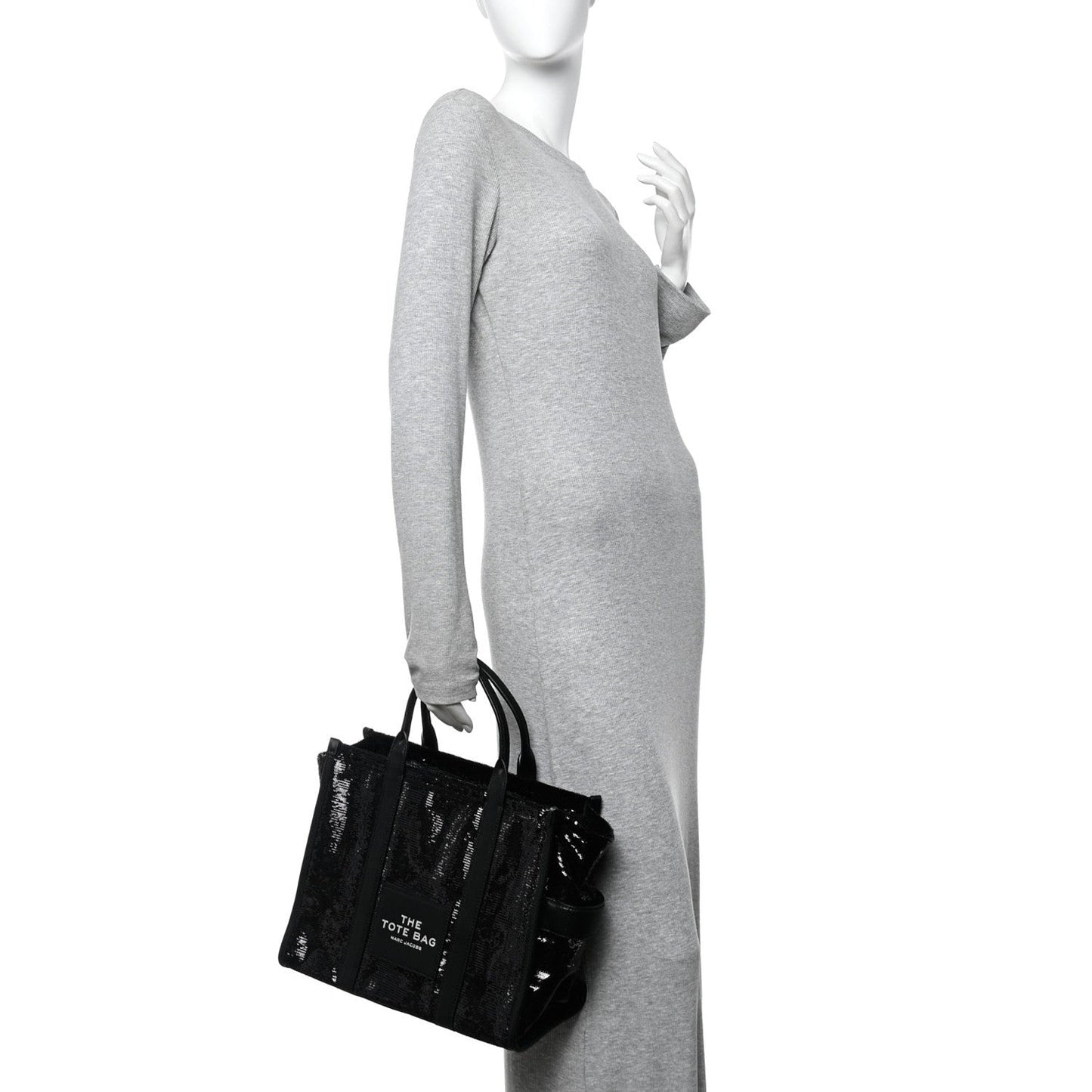 Sequin Medium The Tote Bag Black