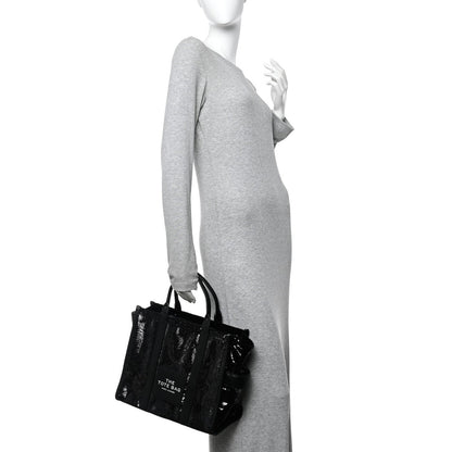 Sequin Medium The Tote Bag Black