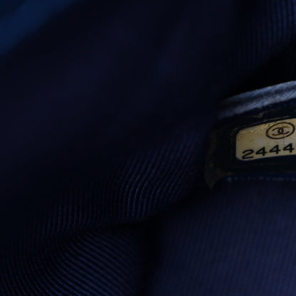 Caviar Mini Carry Around Flap Bag Blue