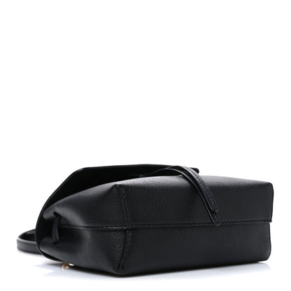 Calfskin Mini Lady Bag Black Flamma
