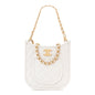 Calfskin Quilted Small Hobo White