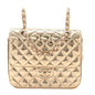 Mirror Calfskin Metallic Calfskin Quilted Hollywood Boulevard Backpack With Coin Purse Gold