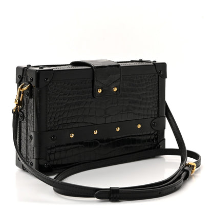 Crocodile Petite Malle Black