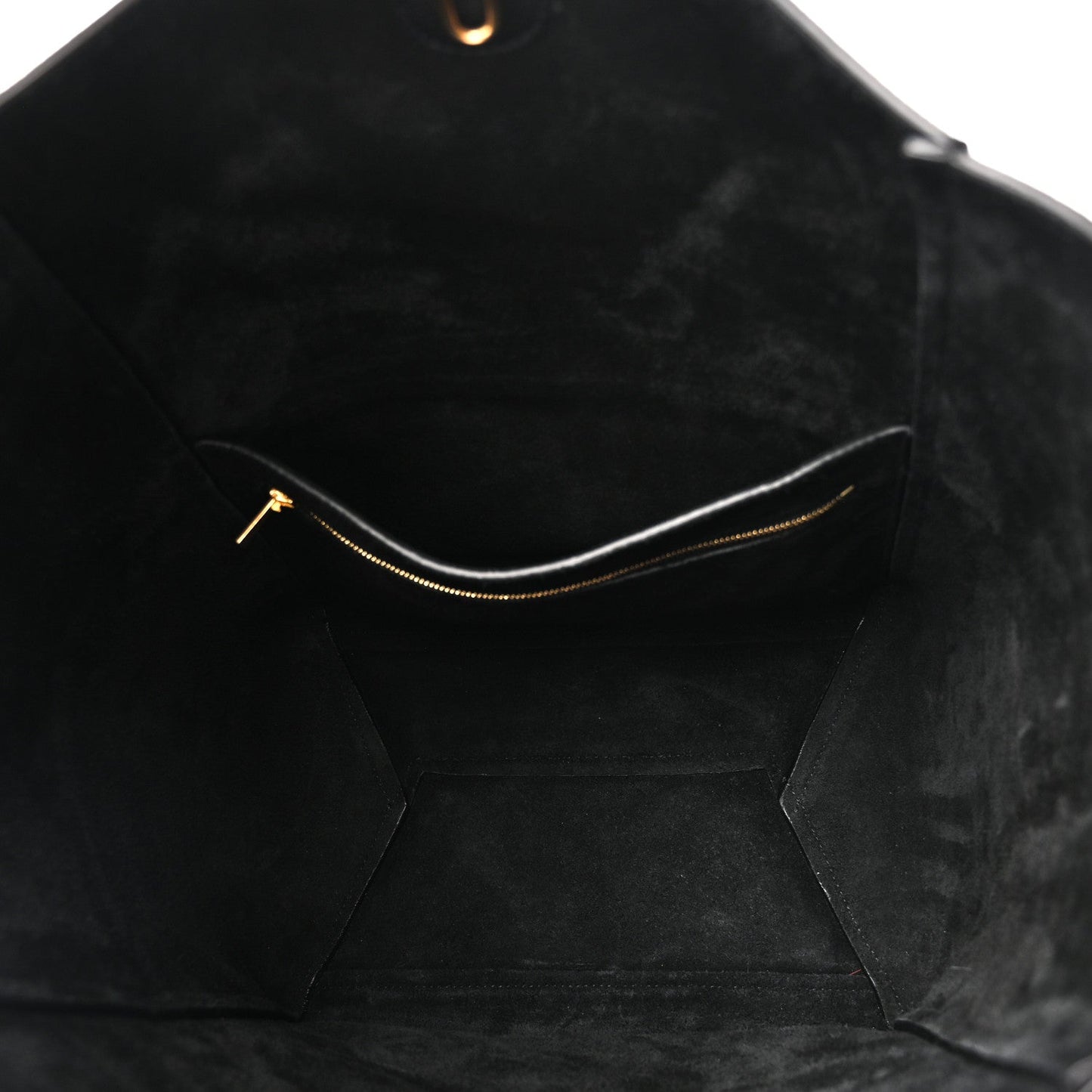 Soft Grained Calfskin Sangle Bucket Bag Black