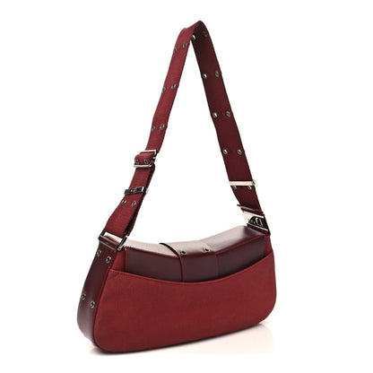 Canvas Calfskin Street Chic Columbus Ave Burgundy