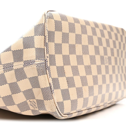 Damier Azur Braided Neverfull MM Orange