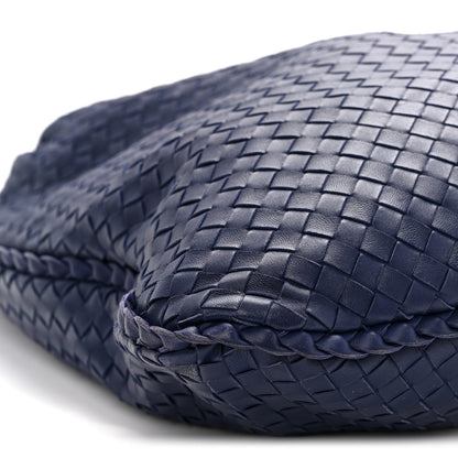 Nappa Intrecciato Maxi Veneta Hobo Sapphire