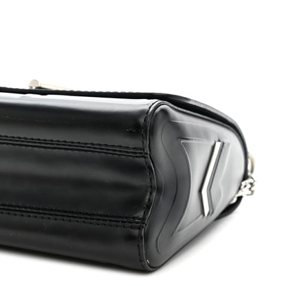 Epi Monogram Spaceship Embossed Twist Shoulder Bag PM Black