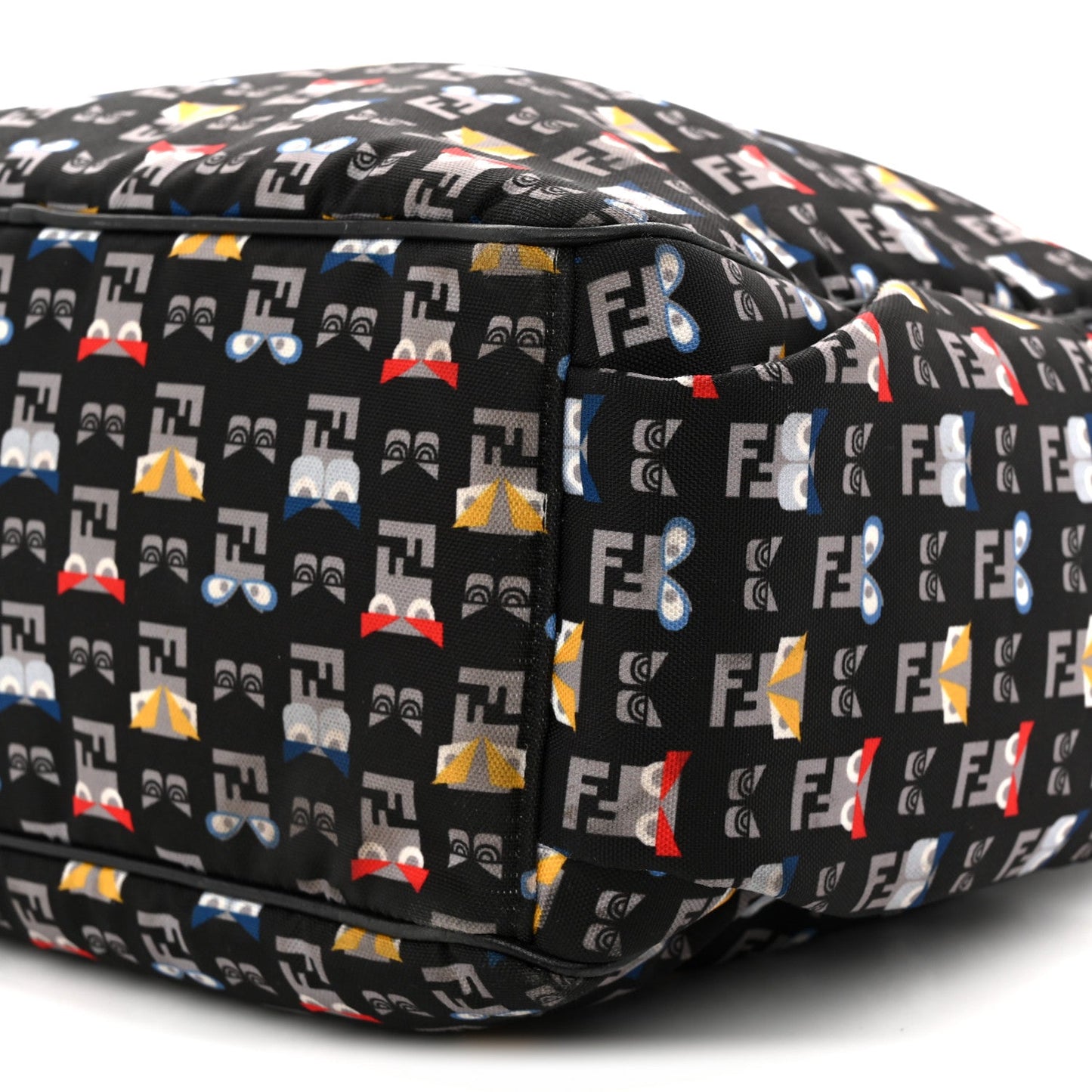 Nylon FF Monster Diaper Bag Black Multicolor