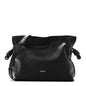 Nappa Calfskin Medium Flamenco Knot Clutch Black