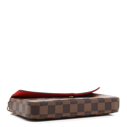Damier Ebene Pochette Felicie Chain Wallet