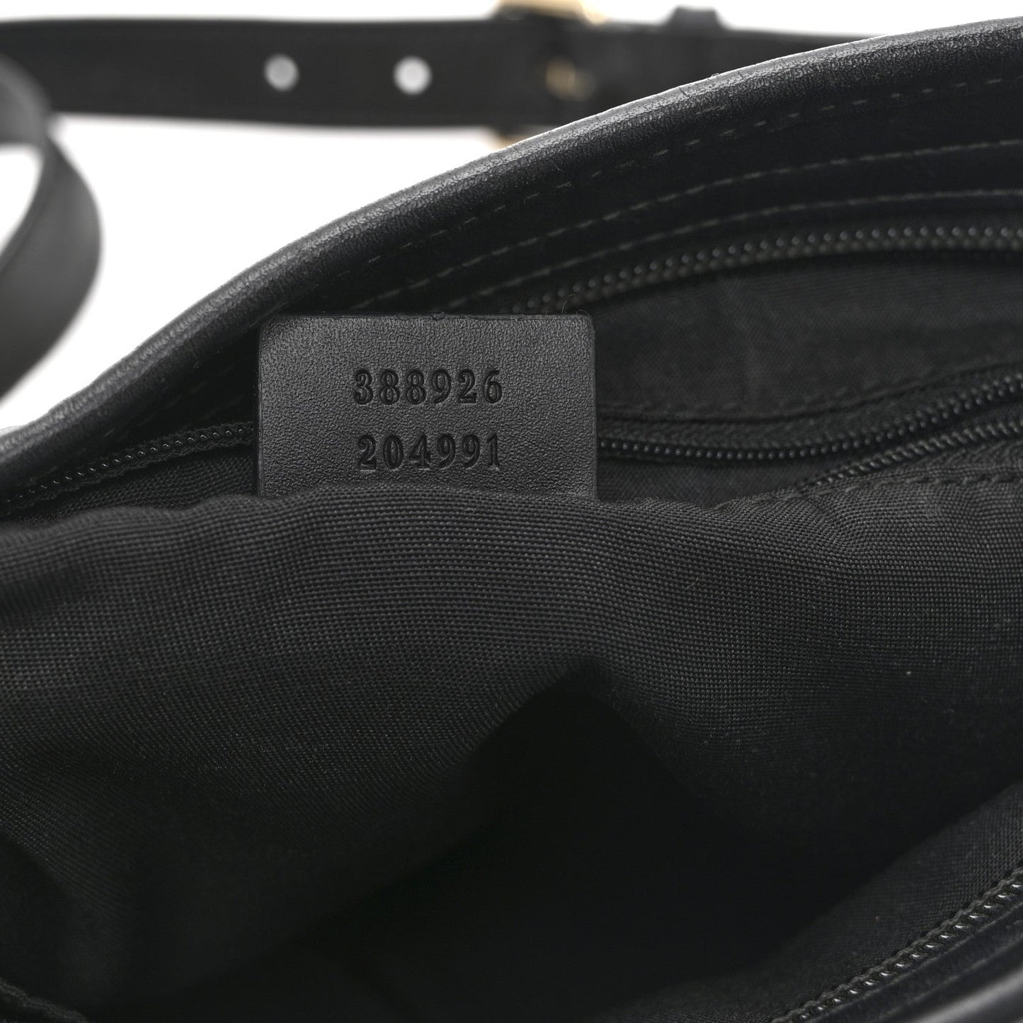 GG Monogram Web Flat Messenger Bag Black