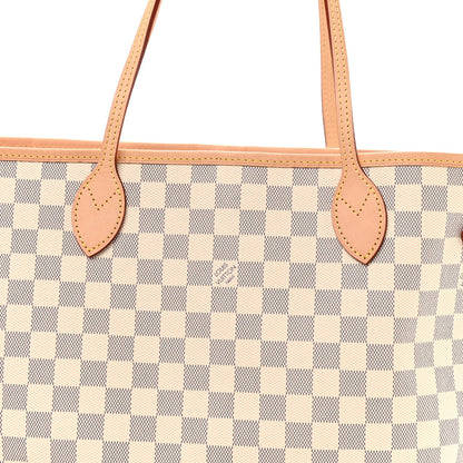 Damier Azur Neo Neverfull MM Rose Ballerine