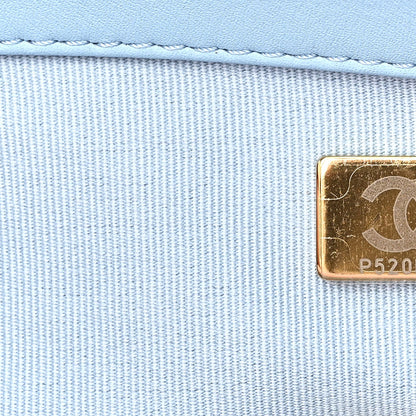 Denim Quilted Medium Chanel 19 Flap Blue Pink