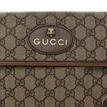 GG Supreme Monogram Neo Vintage Web Belt Bag Brown
