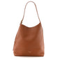 Grained Calfskin Low Key Hobo MM Cognac