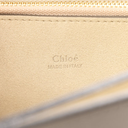 Calfskin Suede Medium Faye Shoulder Bag Motty Grey
