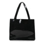 Patent CC Shopper Tote Black