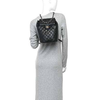 Caviar Quilted Urban Spirit Backpack Black