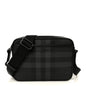 Coated Canvas Calfskin Check Muswell Bag Charcoal