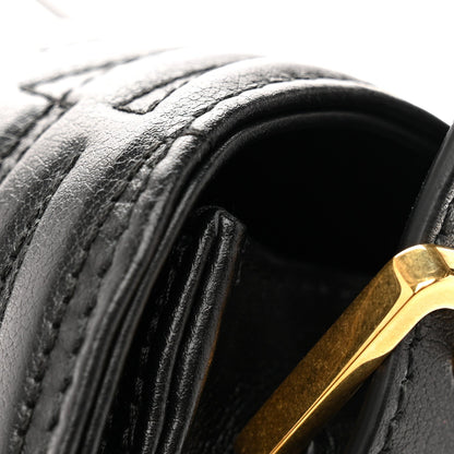 Calfskin Quilted All Over Miss Dior Flap Black