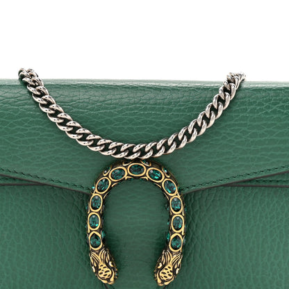 Dollar Calfskin Crystal Super Mini Dionysus Shoulder Bag Emerald