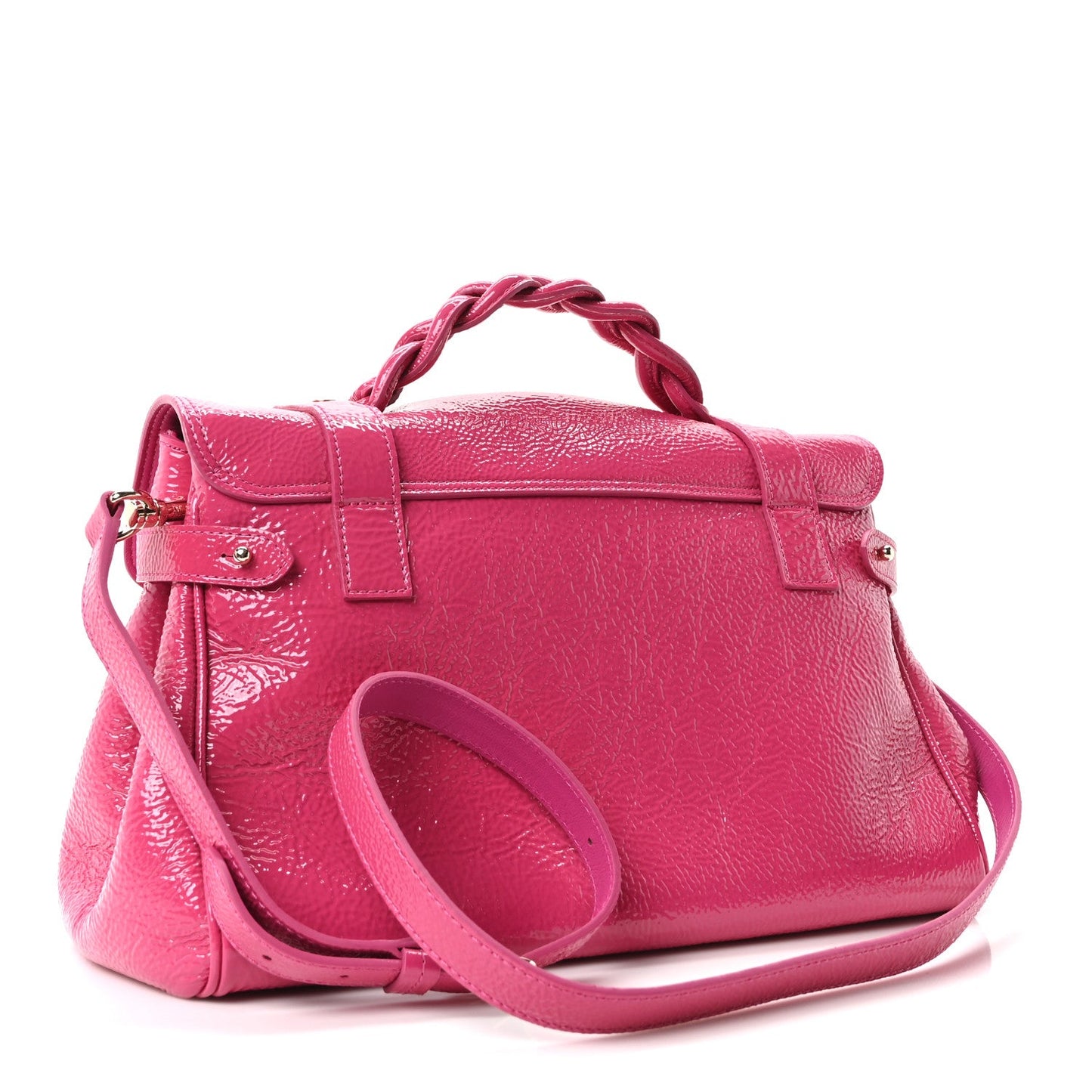 Spongy Patent Small Alexa Pink
