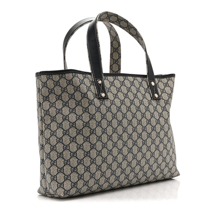 GG Plus Monogram Medium Signature Web Loop Tote Navy