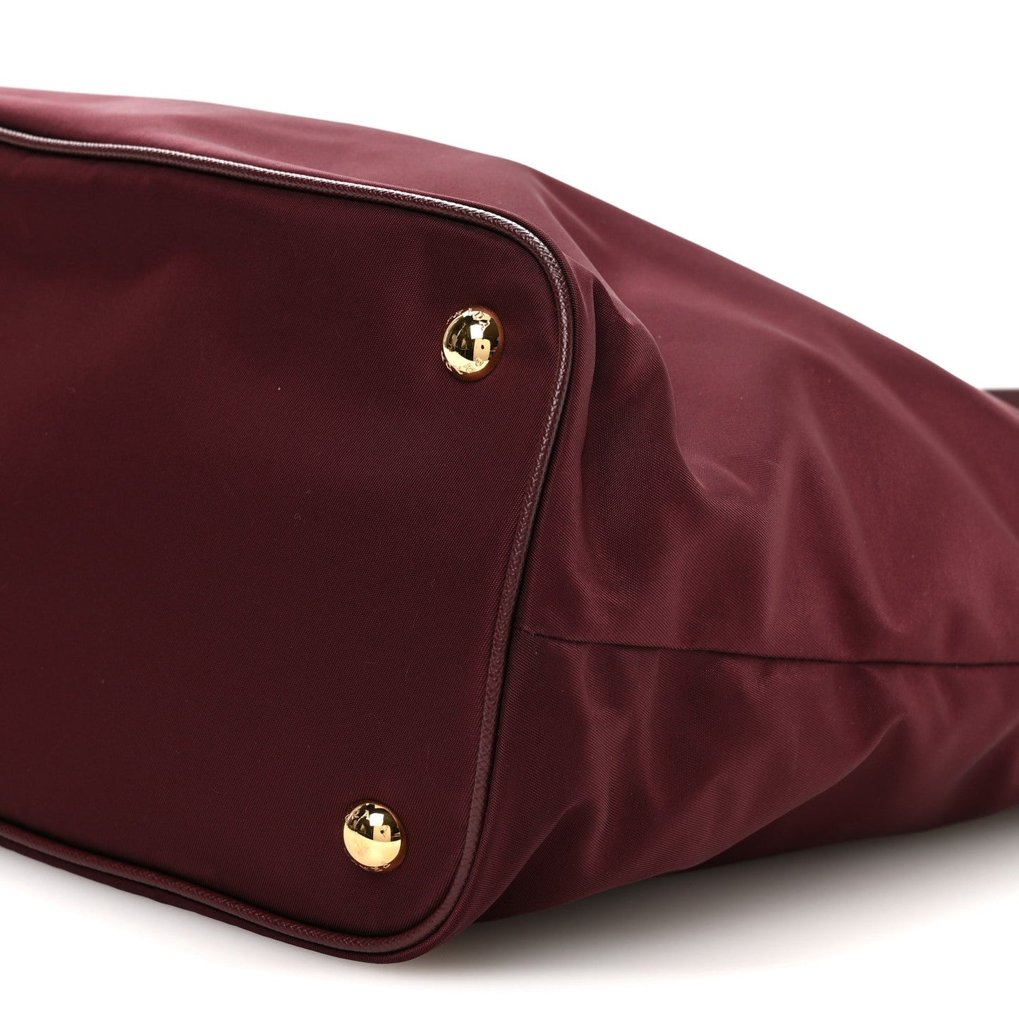 Tessuto Nylon Saffiano Tote Granato