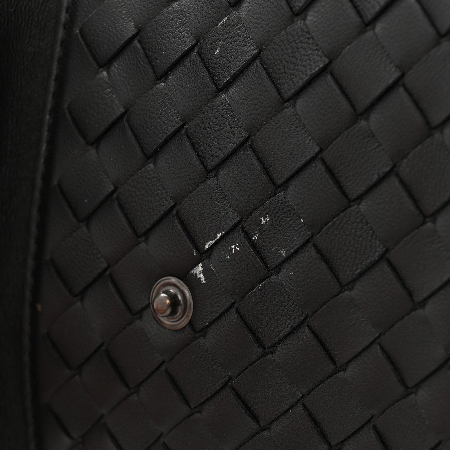 Calfskin Intrecciato Sassolungo Backpack Black Multicolor