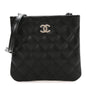 Lambskin Quilted Uniform Crossbody Bag Black