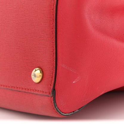 Vitello Elite Flamingo Regular 2Jours Tote Rosso Fiamma