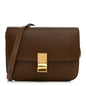 Box Calfskin Medium Classic Box Flap Bag Camel